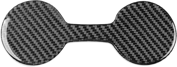 NVCNX Real Premium Carbon Fiber for Toyota Camry Accessories 2018-2024 2019 2020 2021 2022 2023 SE/LE/XSE/XLE/SE Nightshade/L/TRD Gas Hybrid Center Console Cup Holder Cover Interior Trim Sticker 1PC