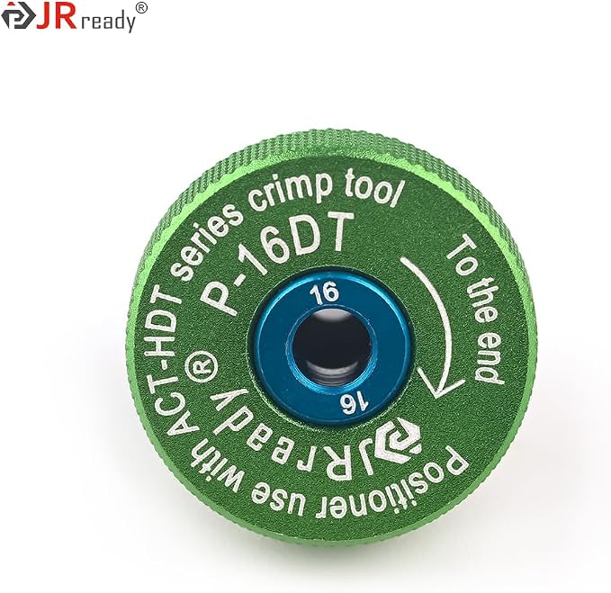 JRready P-16DT-NEW Positioner for ACT-HDT Crimp Tool Crimp contacts suitable for #16 Deutsch DT&Amphenol AT Series Solid Contacts