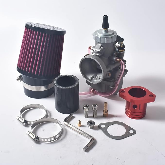 SJVLXHI VM34 Carburetor Kit, For GX390 / 420cc Predator,58mm Air Filter Red