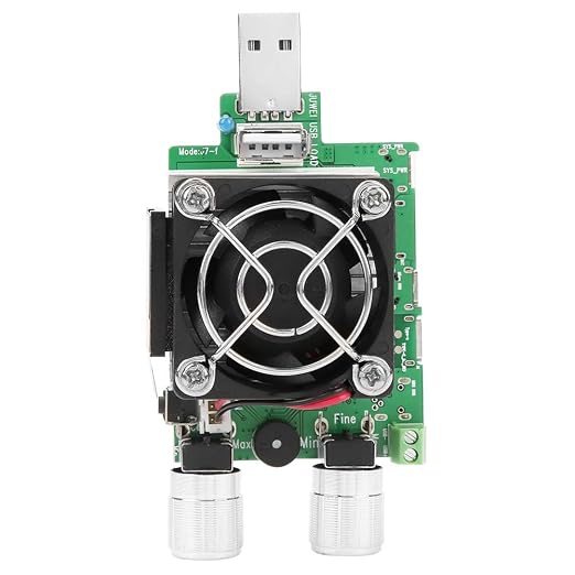 35W Adjustable USB Load Tester with LCD, Constant Current Electronic Load for Battery Voltage Capacity Testing