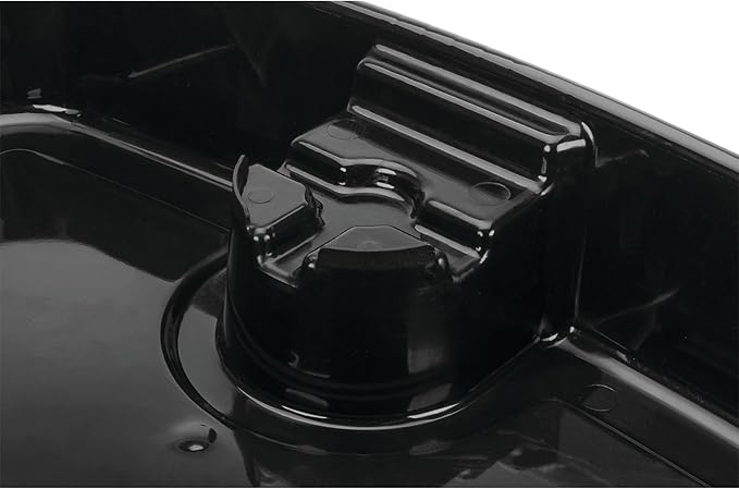 Performance Tool W4079 11-Quart Oil Drain Pan, Chemical-Resistant, Oil Filter Stand, Black