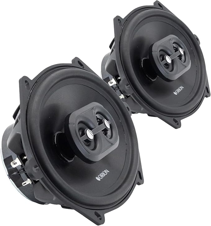 ORION Cobalt Series CB683 6x8” 3-Way Coaxial Car Speakers, 280W, 4 Ohms, Full Range, Enhanced Bass, Polypropylene Cone & Butyl Rubber Surround, Easy Install (Pair)