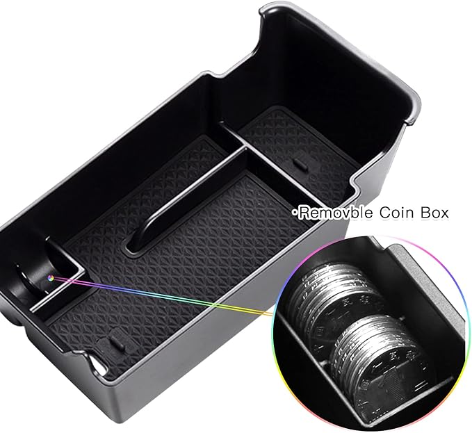 SKTU for 2023 2024 2025 2026 Buick Envision Center Console Organizer for 2021 2022 2023 2024 2025 2026 Buick Envision Accessories Insert ABS Materials Console Tray with Coin and Sunglasses Holder