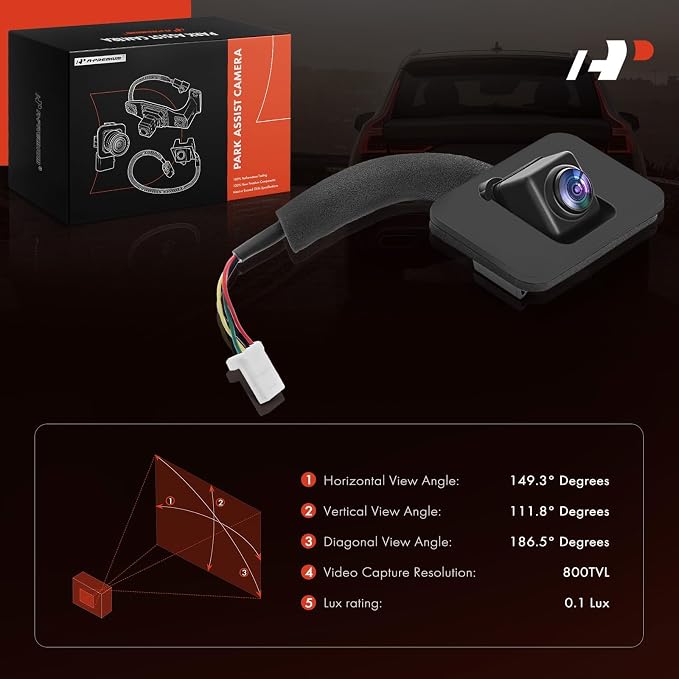 A-Premium Park Assist Camera Rear View Backup Reverse Camera Compatible with Select Nissan Model - 2019-2024 Altima - Replace# 284426CA0B