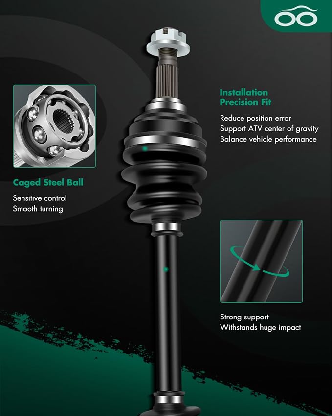 SCITOO Front Left Right CV Axle Shaft Assembly Fit 2002-2004 for Arctic 250 2002-2004 for Arctic 300 2002 for Arctic 375 2002-2004 for Arctic 400 2002forArctic500 1502-530 1502-528