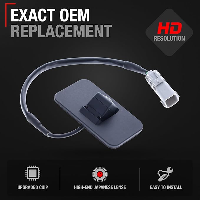 Rear View Backup Camera, Reverse Park Assist - Compatible with 2015-2020 Cadillac Escalade, 2015-2020 Chevrolet Suburban Tahoe, 2015-2020 GMC Yukon - Without Surround View - OEM 23378804, GM1960116