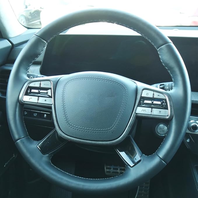 YOUTOOCAR Wood Grain Steering Wheel Cover Trim Compatible with 2020-2024 Kia Telluride 2019-2020 Kia Sorento 2021-2024 Kia Barui Accessories