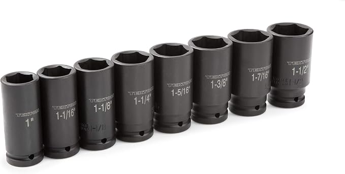 TEKTON 3/4 Inch Drive Impact Socket Set, 8-Piece | 4891