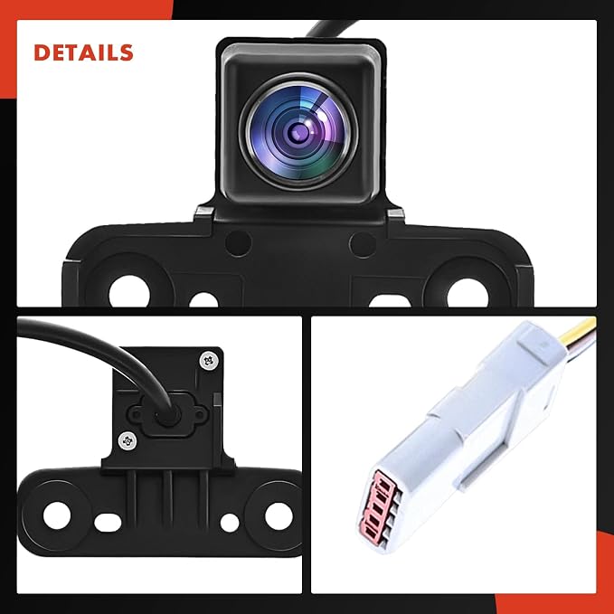 A-Premium Front View Backup Camera Compatible with Cadillac | Parking Camera for 2018-2020 Escalade, 2015-2020 Escalade ESV - Replace# GM1260115