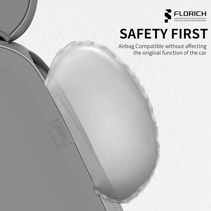 FLORICH Seat Cover, Car Seat Covers Full Set, Waterproof Leather Car Seat Protector 5 Seats, Front and Rear Seat Covers for Cars, Breathable Automotive Seat Covers Protector Fit for Most Cars Trucks
