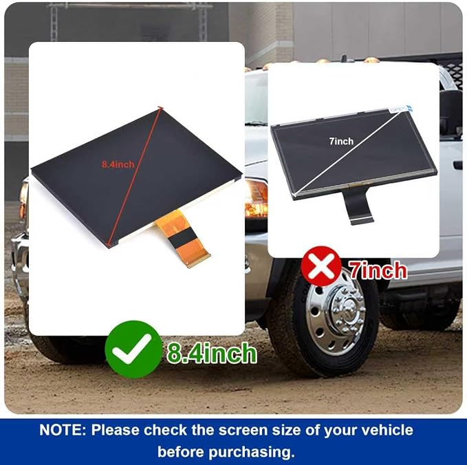 8.4" Uconnect Touch Screen 4C UAQ LCD Monitor Radio Navigation Compatible with Dodge RAM Chrysler Gladiator Compass Wrangler Cherokee Challenger Durango 2017-2022 Replace # LA084X01(SL)(02)