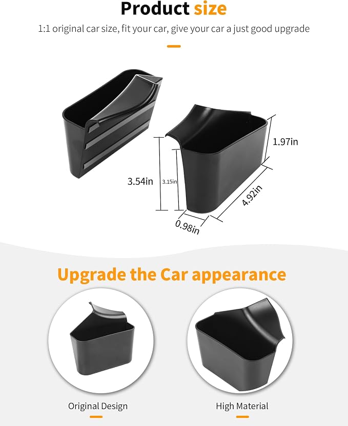 Hoolcar Center Console Gear Shift Storage Box Tray Organizer Accessories Fit for 2011-2020 Jeep Grand Cherokee Interior Accessories,Black