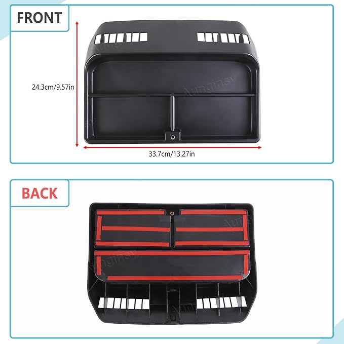 Aunginsy Center Console Dash Storage Tray Compatible with Hummer H3 2005 2006 2007 2008 2009, Car Dashboard Storage Box Organizer Holder Tray Dash Storage Insert Mounted Tray ABS Interior Accessories