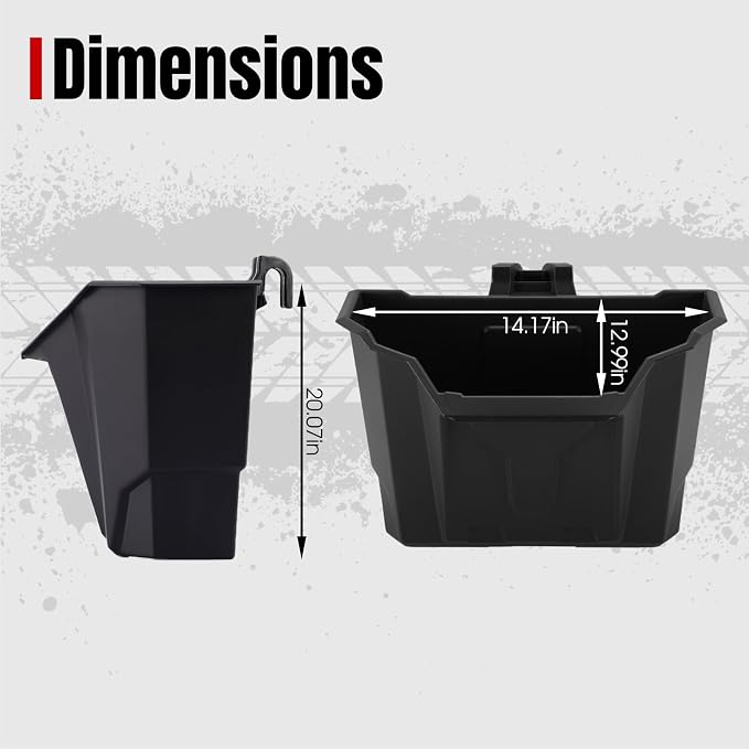 A & UTV PRO Driver Under Seat Storage Box for 2016-2025 Can Am Defender Max HD10 HD9 HD8 HD6 HD5 Accessories Removable Tool Box Organizer Replace OEM #715003399
