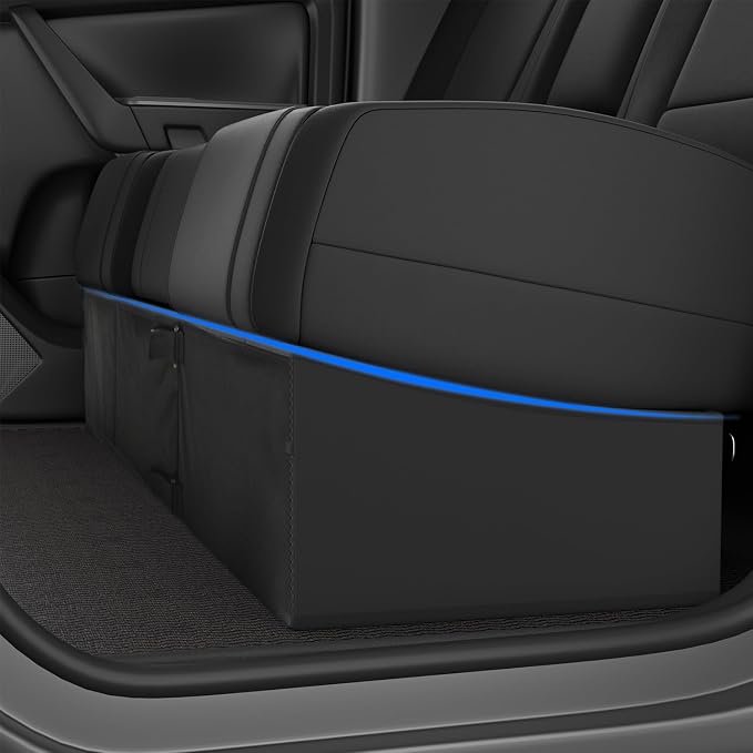 Under Seat Storage Bag Fit for Dodge Ram 1500 Accessories Crew Cab(New Body Style) 2019-2023 2024 2025 2026 Underseat Storage Box Tool Organizer Truck Crew Cab(Black)