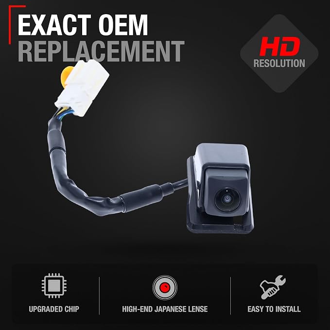 Rear View Backup Camera, Reverse Park Assist - Compatible with 2013-2015 Acura RDX - OEM 39530TX4A01, AC1960100