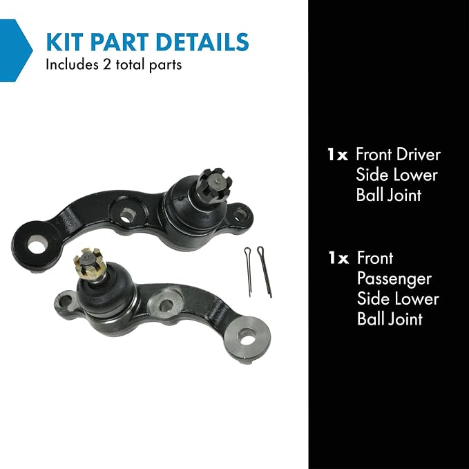 TRQ Front Lower Ball Joint Driver and Passenger Side Compatible with 1995-1997 Lexus LS400