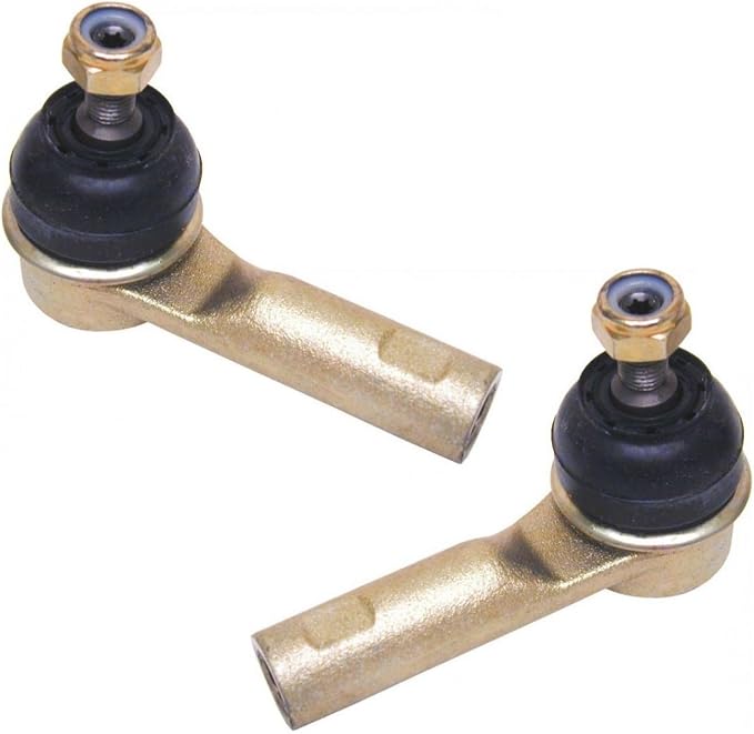 TRQ Front Outer Tie Rod Set 2 Piece Compatible with 2001-2003 Volvo S40 01-04 V40