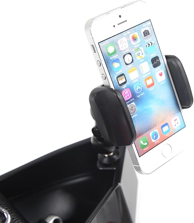 TOYCIDFG Dashboard Storage Tray Behind Navigation Screen with Phone Holder for Corvette C8 Stingray 2020-2026, Center Console Car Organizer Tray Interior Accessories (Type A)