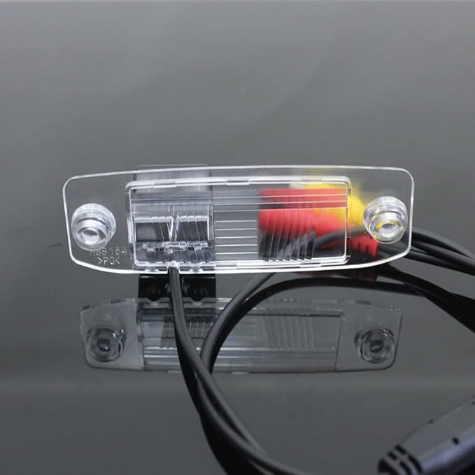 Waterproof Car Rear View Backup License Plate Light Camera 170 Degree Viewing Angle Night Vision, Replacement for Hyundai Sonata KIA Cerato/Forte K3/Sirento E/Sorento MX/Chrysler Sebring 300C