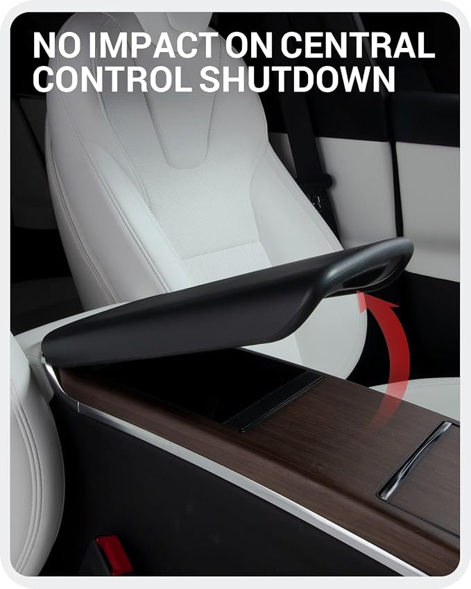 BASENOR 2022-2025 Tesla Model S Model X Center Console Organizer and Center Console Cover