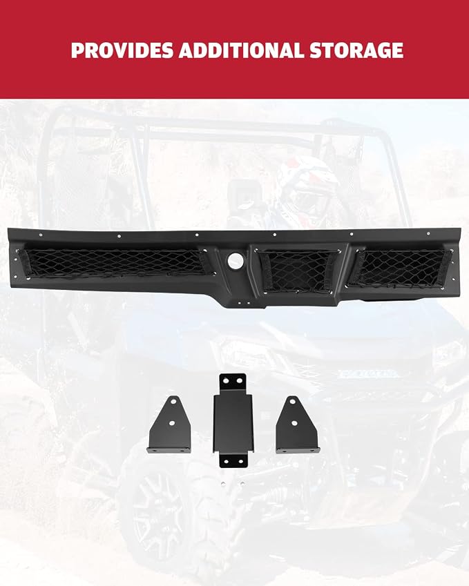 A & UTV PRO Under Dash Storage Pocket Box, Compatible with 2014-2024 Honda Pioneer 700 Accessories,Replace OEM #08L73-HL3-A41