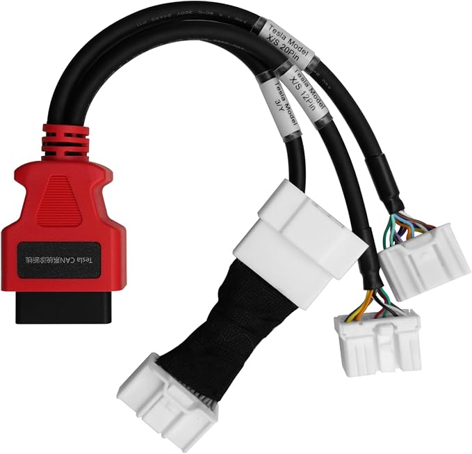 3-in-1 Diagnostic Cable for Tesla Model 3, Model Y, Model S, Model X 12-Pin, 20-Pin, 26-Pin Splitter Harness Adapter Work with Diagnostic Scanner