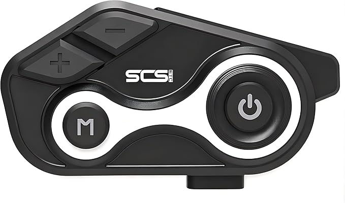 Motorcycle Bluetooth Helmet Intercom Headset, 2 Riders 1000M Communication, IP67 Waterproof, Hands-Free Calling, Stereo Music, GPS Navigation, Dual Microphones, 1 Pack