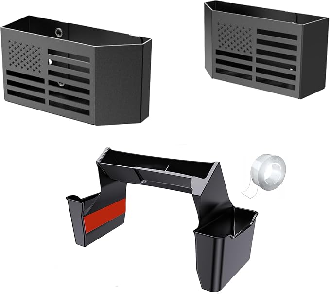 Gear Shift Center Console Organizer Bundle with Metal Gear Shift Storage Tray for Jeep Wrangler Accessories and Jeep Gladiator JL JLU 2024 2023 2022-2018 Rubicon Sahara 4xe Storage Box Tray,Star Logo