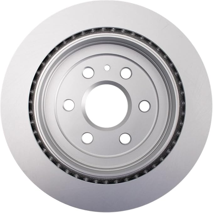 TRQ Rear Brake Rotor Set G Coated Vented Compatible with 2010-2016 Cadillac SRX 2011 Saab 9-4X