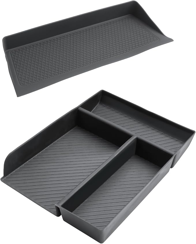 LFOTPP for 2024 2025 2026 CX-90 CX-70 Center Console Organizer for 2024 2025 2026 CX-90 CX-70 Middle Armrest Storage Tray Insert Non-Slip 2PCS CX-90 CX-70 Accessories