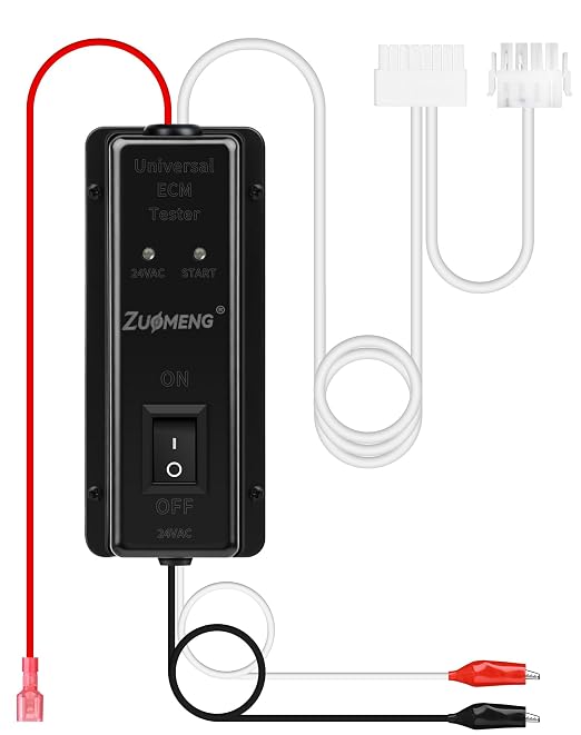 ECM Motor Tester - for ECM 2.3/3.0 & X13 Evergreen, No Battery Required, Built-in Short Circuit Protection, Zuomeng Lightweight Portable HVAC Tester for Fast Motor & Control Troubleshooting