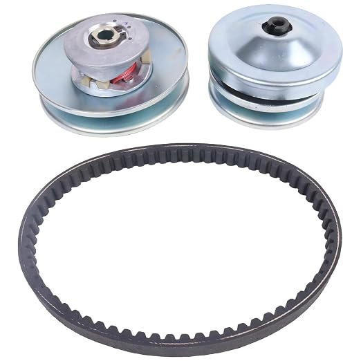 AIVWUMOT 30 Series Rear Clutch Drive Belt & Pulley Compatible with Coleman KT196 CK196 196cc Go Kart Torque Converter