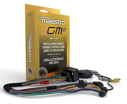 Idatalink Maestro HRN-SR-GM2 T-Harness for Select Chevrolet/GMC GM Vehicles 2010+, replace the factory radio while retaining steering wheel controls & use of factory amp (ADS-MSR module also required)