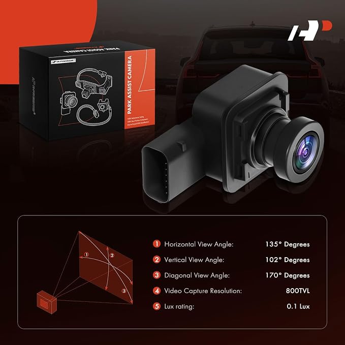 A-Premium Park Assist Camera Rear View Backup Reverse Camera Compatible with Ford Models - 2018 2019 2020 F-150 F150, Lobo (Mexico) 2020 - Replace# JL3Z19G490C