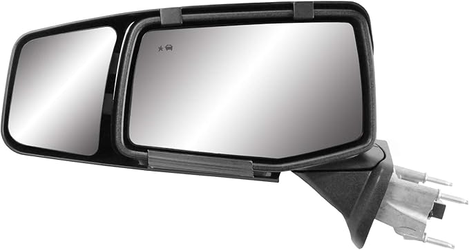 K SOURCE Snap & Zap 80930 Custom Fit Towing Mirror for 2019-2024 Silverado 1500, Sierra 1500, Patented