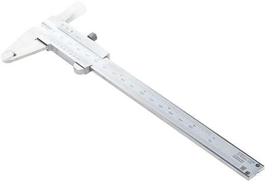 Mitutoyo 530-104, Vernier Calipers, Stainless Steel, for Inside, Outside, Depth and Step Measurements, Metric, 0"/0mm-150mm Range, +/-0.05mm Accuracy, 0.05mm Resolution, 40mm Jaw Depth | Stainless Steel
