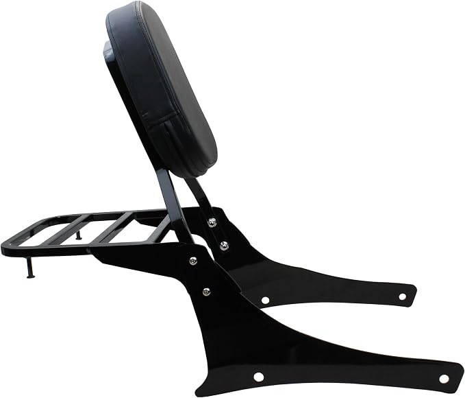 YHMOTO Black Passenger Backrest Sissy Bar with Luggage Rack for Suzuki Volusia VL800 2001-2011 Boulevard C50 2005-2011 Boulevard M50 2005-2008