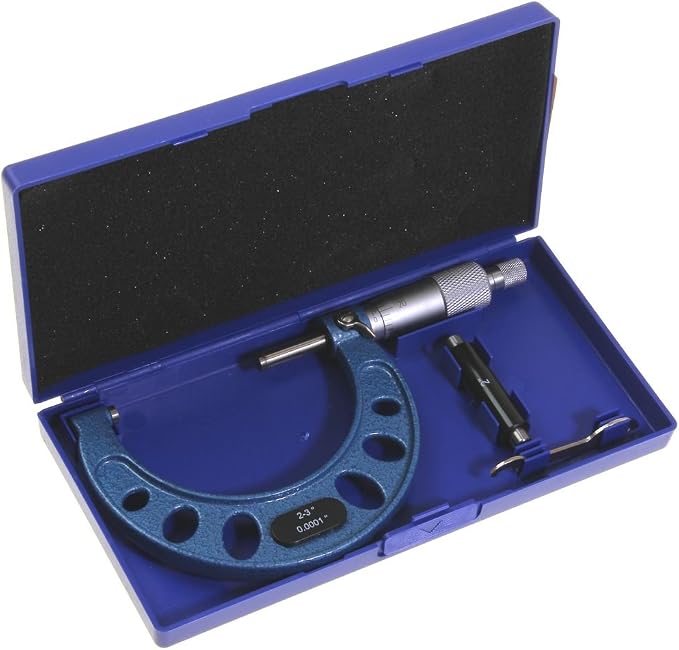 Anytime Tools Outside Micrometer Professional Grade Precision Machinist Tool (2-3"/0.0001")