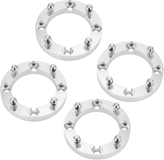 WeiSen 1.0 inch 4x156mm Wheel Spacer w/ M12x1.5 Studs & 131mm Hub Bore Compatible with Polaris RZR Pro XP Ranger 1000 900 General 2013-2025, 4PCS UTV Aluminum Wheel Adapter