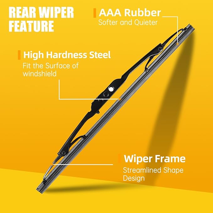 MIKKUPPA 24"+18"+13" Windshield Wiper Blade Replacement for Chevy Equinox 2018 2019 2020 2021 2022 2023 Original Equipment All-Season Front Rear Wiper Blade Set (Set of 3)