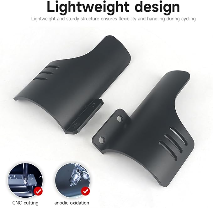 Motorcycle Front Fork Guards for Touring CVO Road Glide FLTRXSE ST FLTRXSTSE CVO Road Glide Upgrade 2024 Dust Protection Lower Fork Leg Deflector Shield (Black)