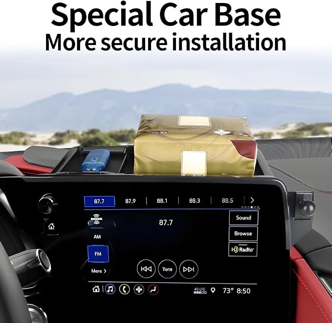Car Phone Holder Center Console Organizer for Chevrolet Chevy Corvette 2020 2021 2022 2023 2024 2025 2026 2027 C8 Auto Accessories Navigation Screen Interior Cell Mobile Mount case Accessory