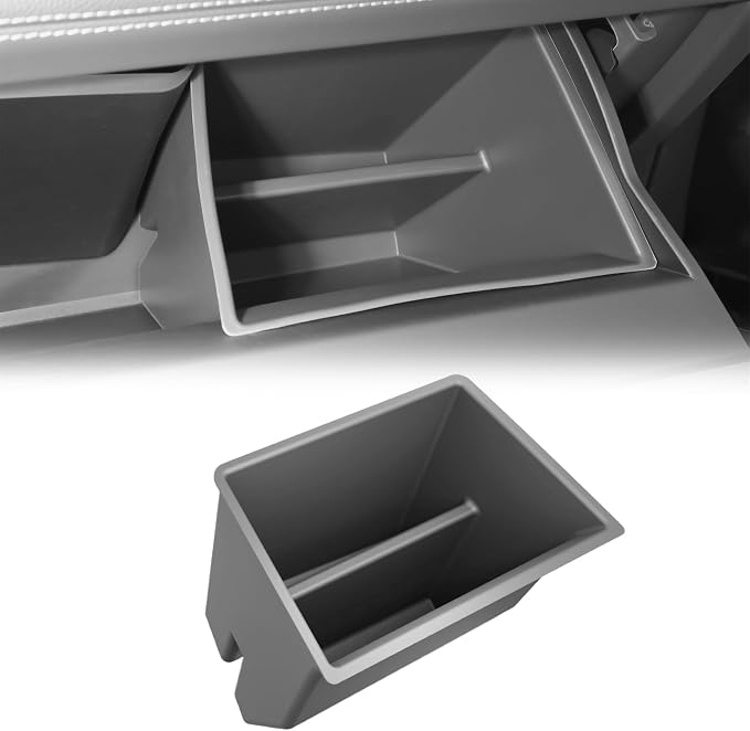 Glove Box Organizer for Toyota Sienna 2021-2026 Glove Box Organizer Silicone Passenger Side Storage Box Increase Storage Space for Sienna Accessories Center Console