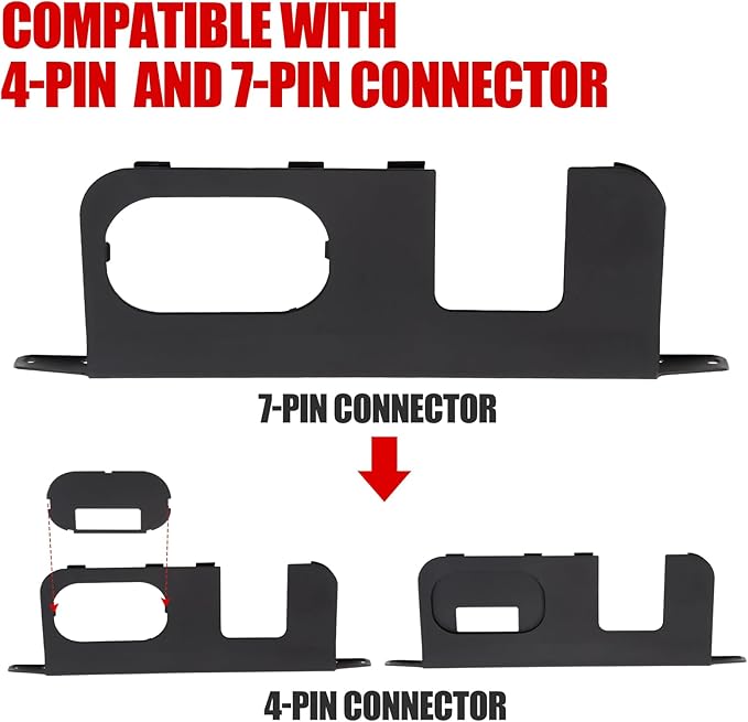 Mabett Rear Bumper Cover Plate for 2026 2022-2025 Ford Maverick Accessories, Hitch Surround Cover Protection for Maverick with 4/7-Pin Connector Hitch (Not for Lobo)