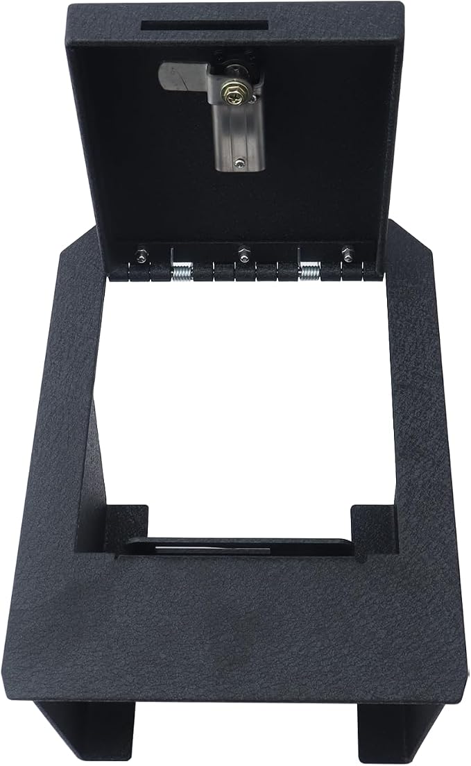 Cybertruck Center Console Safe Box - Organizer Safe Anti-Theft Box Compatible With 2024 Cybertruck Center Console Armrest Lock W/4 Digit Combo Password Lock and Keylock