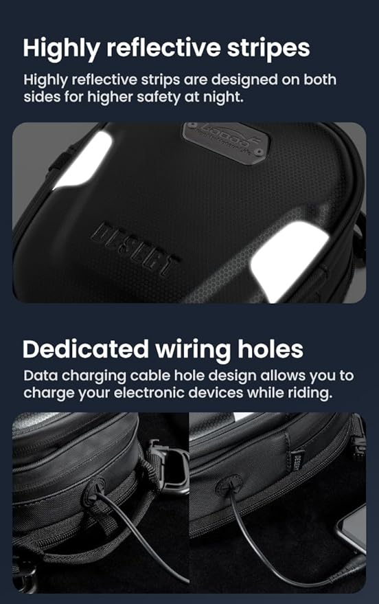 Loboo Tank Bag Ring Quick Disassembly And Non-Contact With The Paint Surface Of The Fuel Tank Will Not Damage The Paint Surface, Compatible With Kawasaki Versys 650 1000 Z1000 Z 900 RS