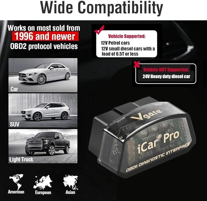 Vgate vLinker MC+ Bluetooth 4.0 OBD2 Scan Tool(for Android, iOS, Windows) & Vgate iCar Pro Bluetooth 4.0 OBD2 Diagnostic Tool(for Android, iOS, Windows)