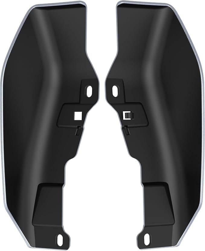 Color - Matched Mid Frame Air Deflectors Heat Shield, Perfectly Fit for Harley Touring Models 2009-2026 Brilliant Silver