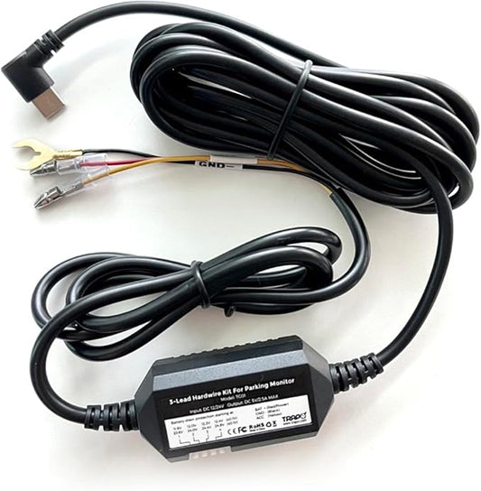 Dash Cam Hardwire Kit Type-C - 24-Hour Parking Car Accessories, Easy Install with Voltage Protection, No Splicing Required
